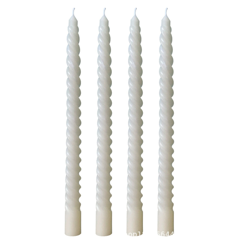 Spiral Taper Candles (Unscented & Smokeless)
