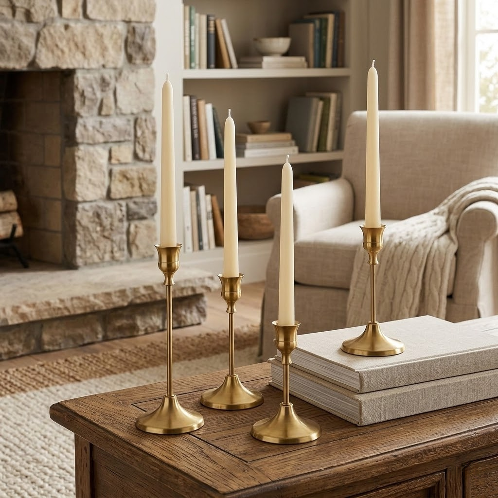 Minimalist Bell-Style Metal Candle Holder