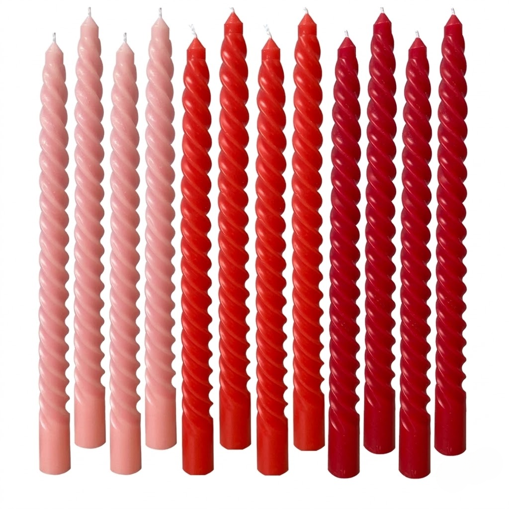 Spiral Taper Candles (Unscented & Smokeless)