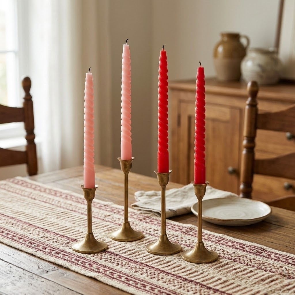 Spiral Taper Candles (Unscented & Smokeless)