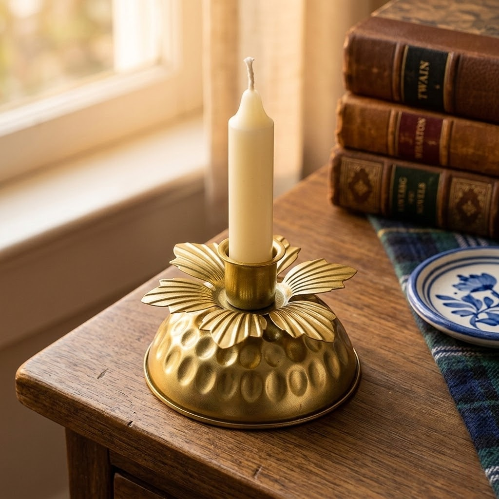 Nordic Vintage Hollow Metal Candlestick Ornament