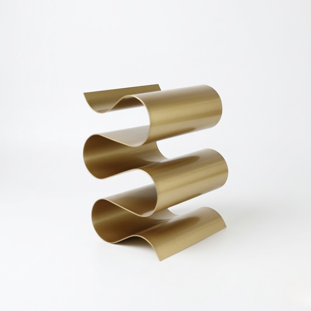 Minimalist S-Shaped Metal Wine Rack