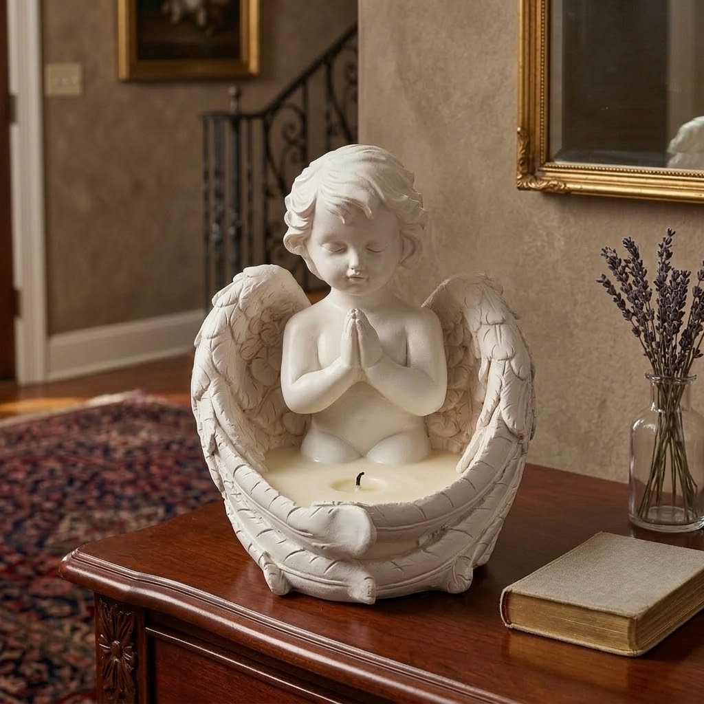 Vintage Angel Candlestick Ornament