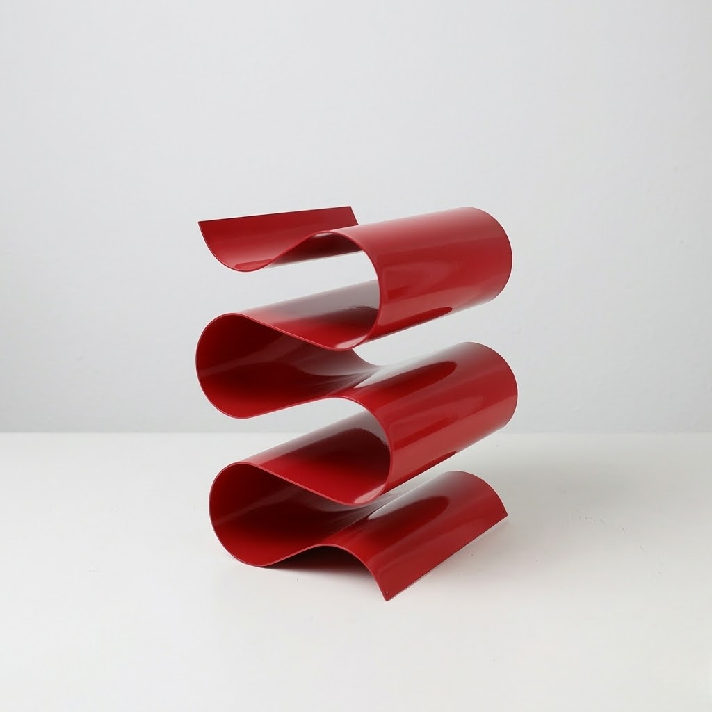 Minimalist S-Shaped Metal Wine Rack